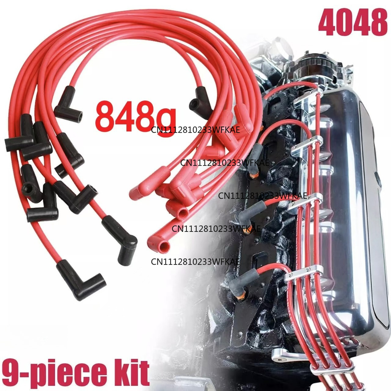 Spark Plug Socket Set - 4048 スパークプラグコードセット 8mm シボレー 283 307