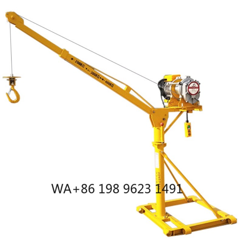 Engine Hoist Crane - 300kg、400kg、500kg対応 折りたたみ式 ポータブル電動リフトクレーン シングル/ダブルロープ 建設用エンジンリフティングホイスト ガレージ/作業場向け