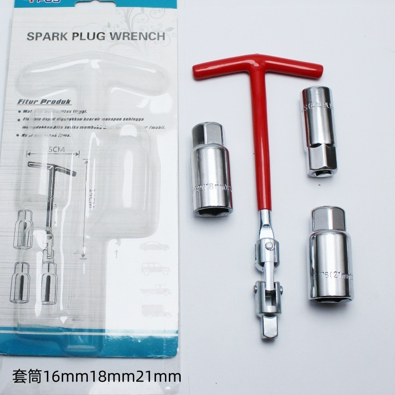 3 in 1 車バイク修理ツールキット スパークプラグ取り外 - Spark Plug Socket Set のレビューと価格