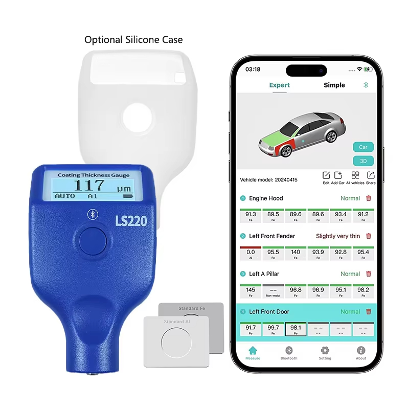 液晶画面付き塗装厚さ試験機,自動車塗装フィルムゲージ,0-3 - Paint Thickness Gauge のレビューと価格