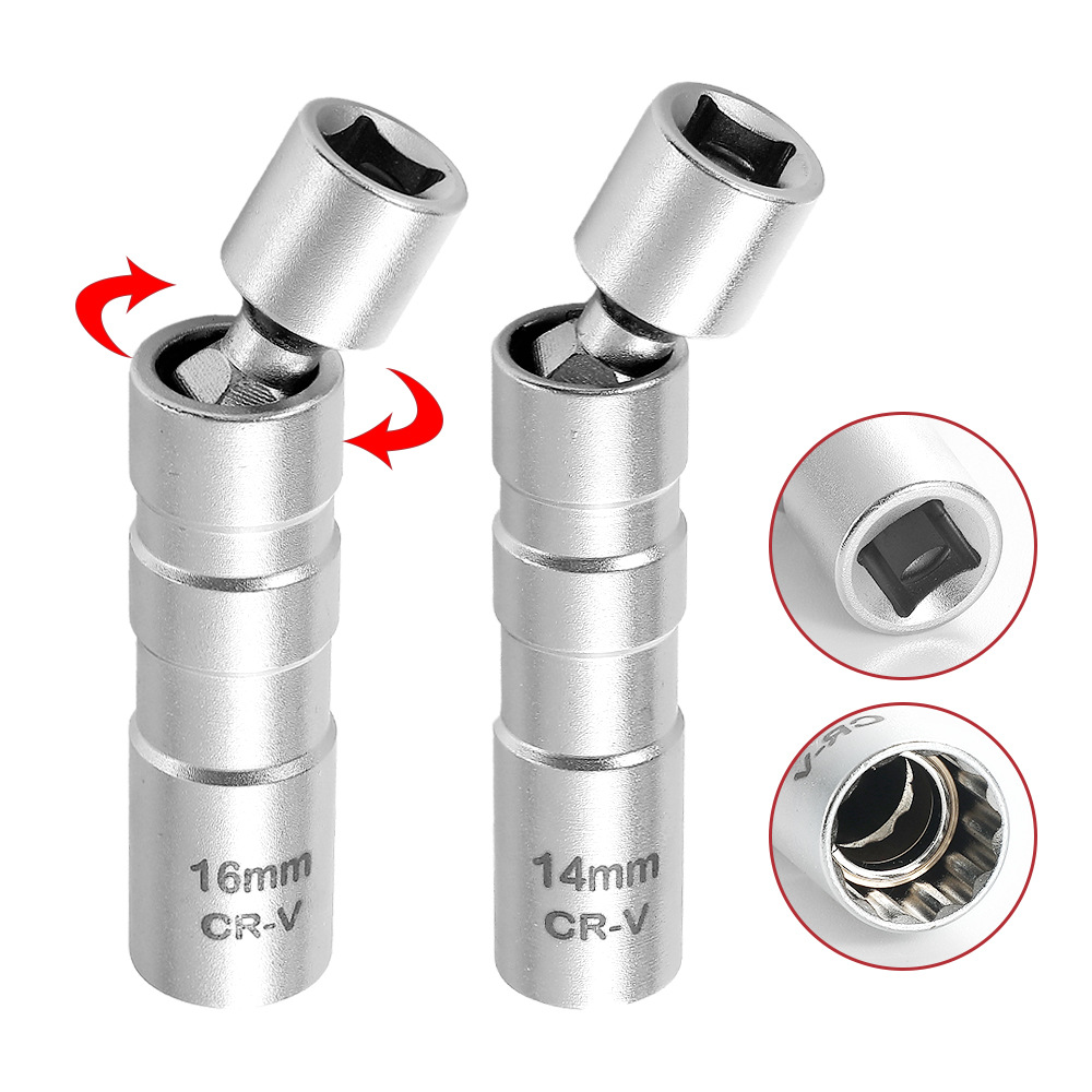 14/16mm磁気スパークプラグソケットレンチ、12角度薄肉 - Spark Plug Socket Set のレビューと価格
