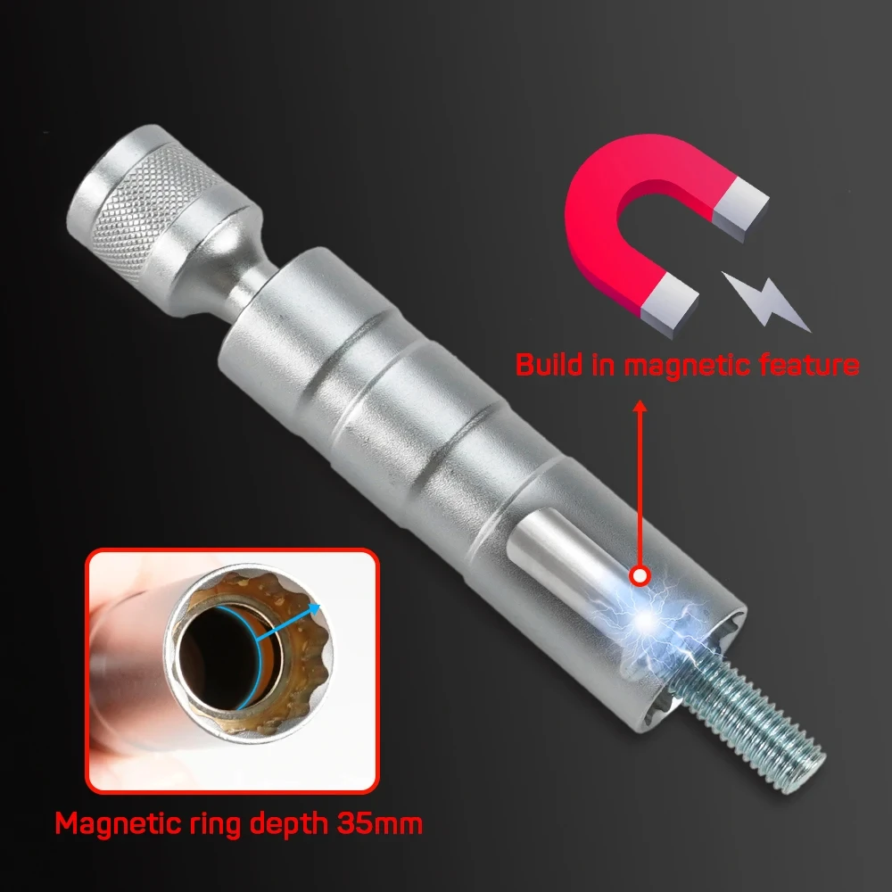 磁気スパークプラグソケットセット 14mm 16mm 18m - Spark Plug Socket Set のレビューと価格