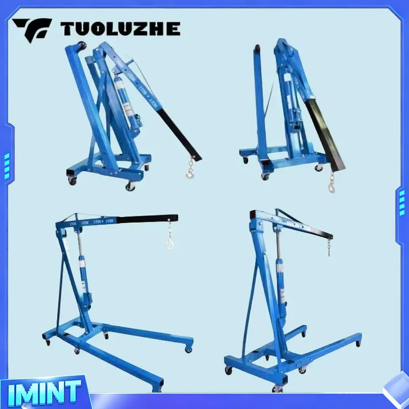 2トン折りたたみ式青色自動車エンジンリフティングツール油圧ク - Engine Hoist Crane のレビューと価格