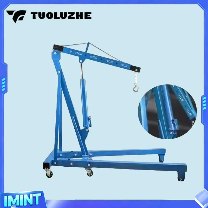 2トン折りたたみ式青色自動車エンジンリフティングツール油圧ク - Engine Hoist Crane のレビューと価格